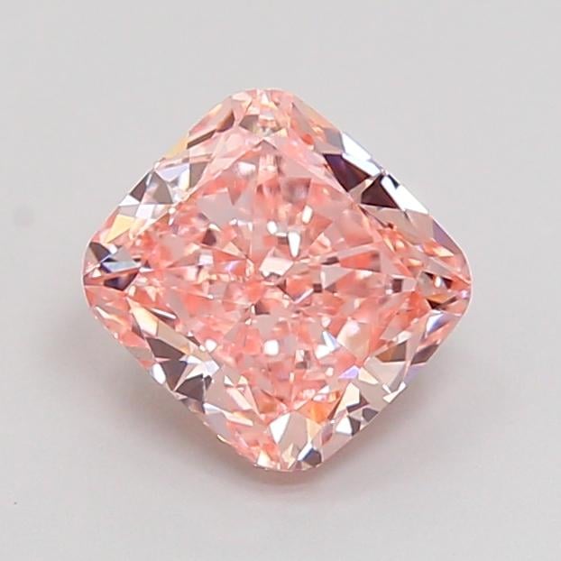 1.57 Ct. Fancy Vivid Pink Cushion Lab Grown Diamond