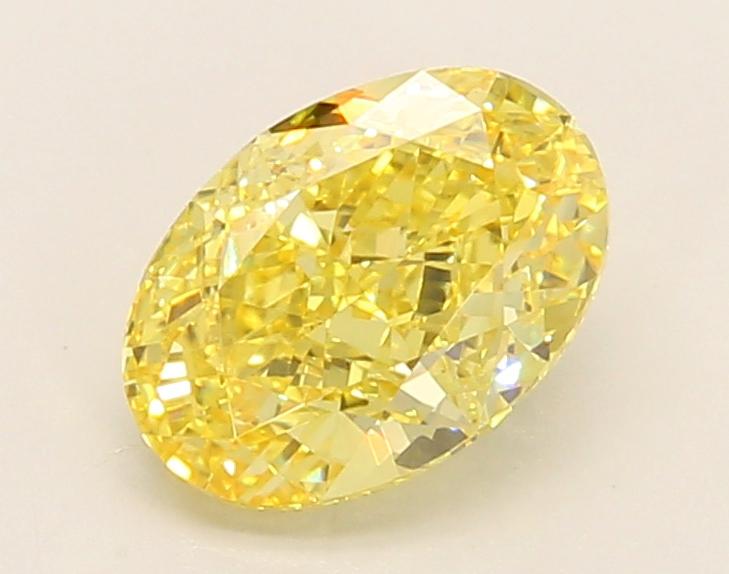 1.54 Ct. Fancy Vivid Yellow Oval Lab Grown Diamond