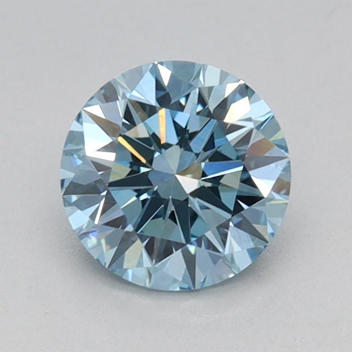 0.60 Ct. Fancy Vivid Blue Round Lab Grown Diamond