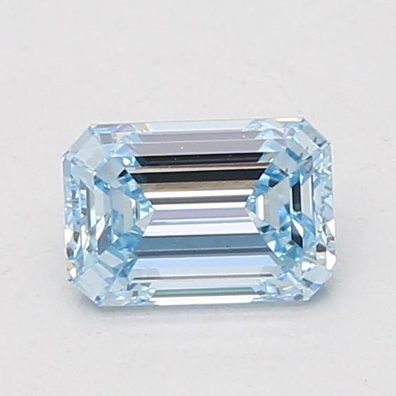 0.97 Ct. Fancy Intense Blue Emerald Lab Grown Diamond