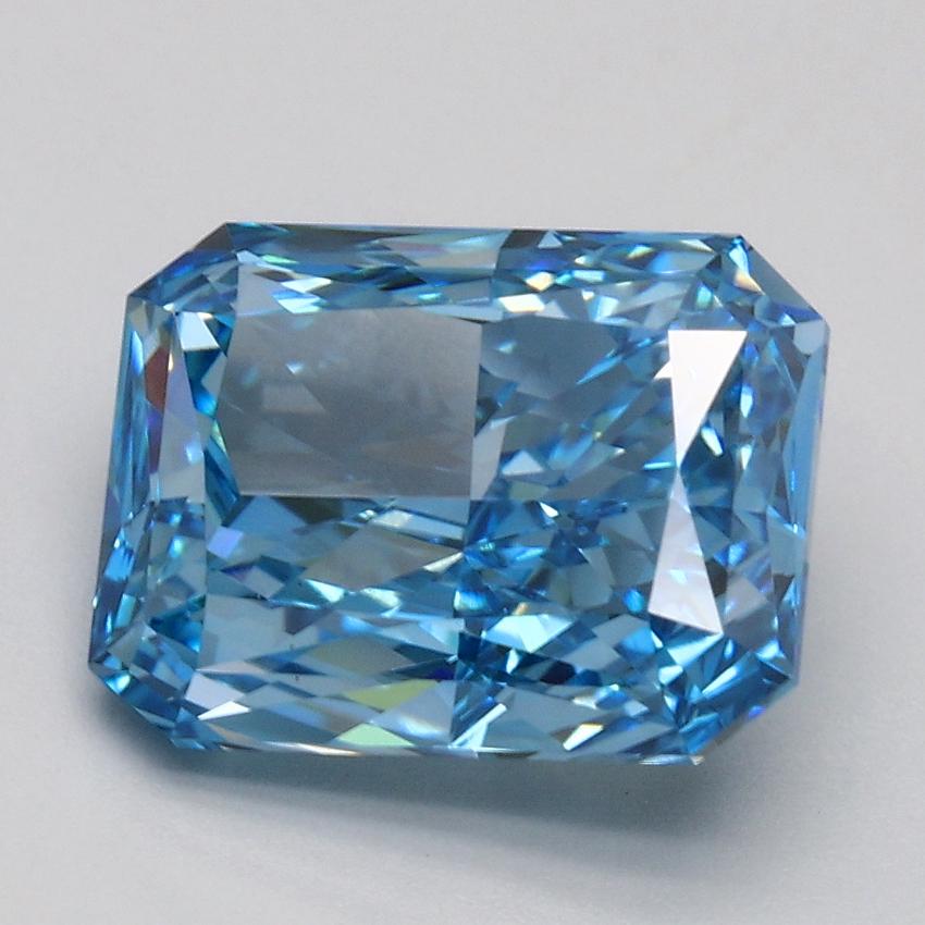 2.47 Ct. Fancy Vivid Blue Radiant Lab Grown Diamond