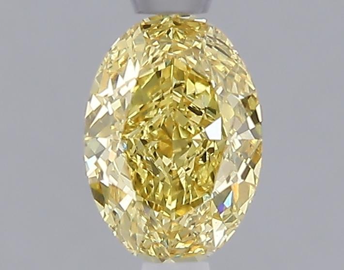 1.10 Ct. Fancy Vivid Yellow Yellow Oval Lab Grown Diamond