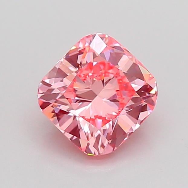 1.51 Ct. Fancy Vivid Pink Cushion Lab Grown Diamond