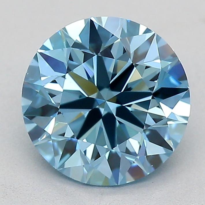 1.27 Ct. Fancy Vivid  Blue Round Lab Grown Diamond