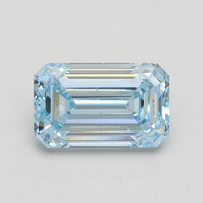 1.51 Ct. Fancy Intense Blue Emerald Lab Grown Diamond