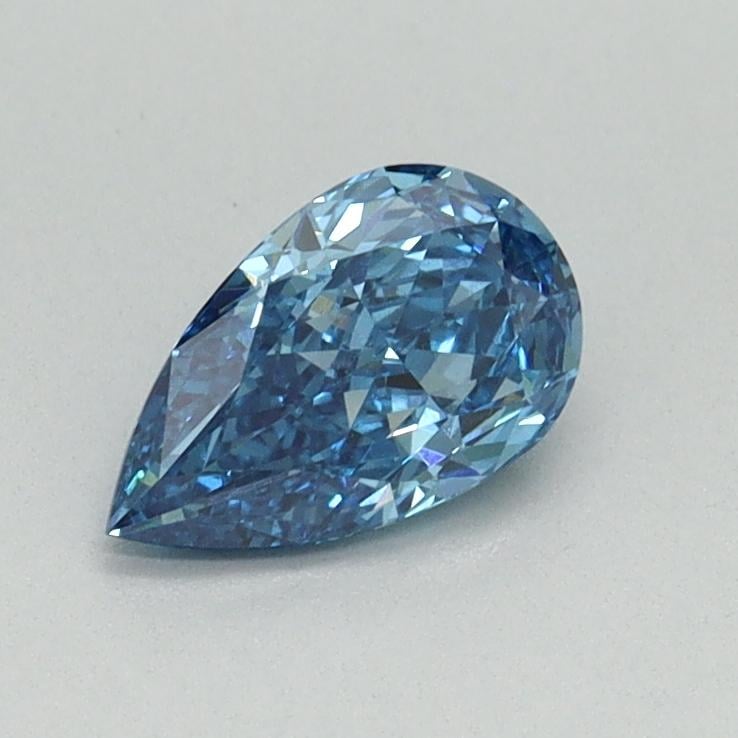 0.57 Ct. Fancy Vivid Blue Pear Lab Grown Diamond