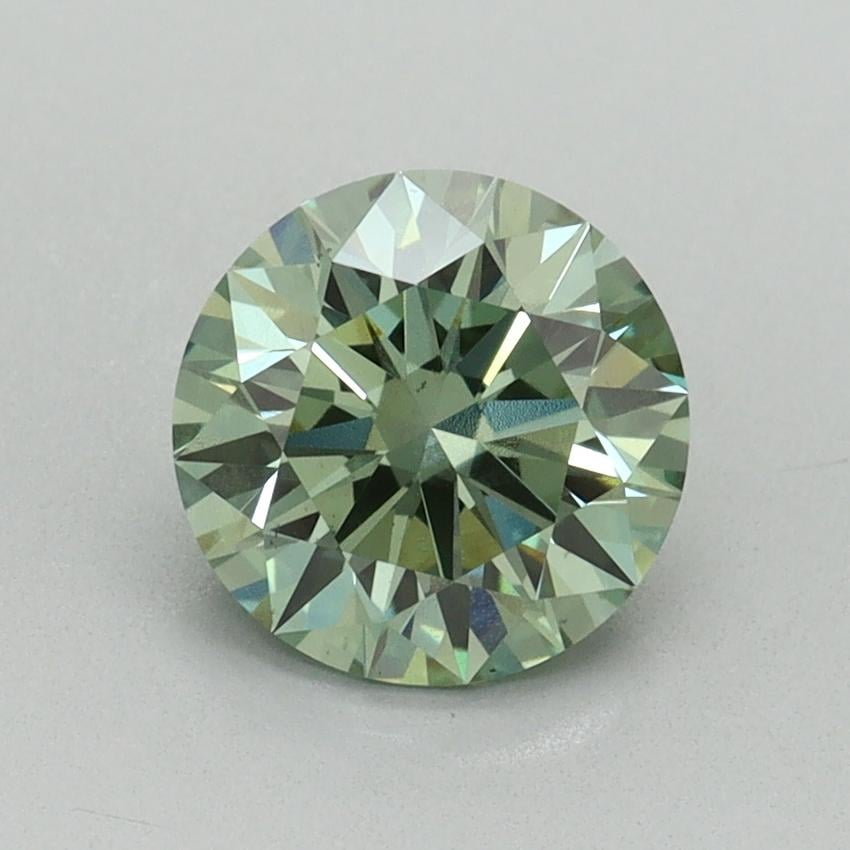 1.33 Ct. Fancy Vivid Green Round Lab Grown Diamond