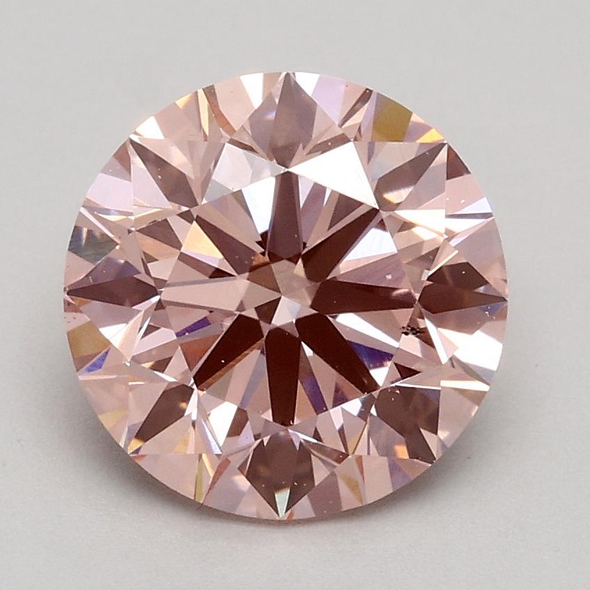 1.78 Ct. Fancy Intense Pink Round Lab Grown Diamond