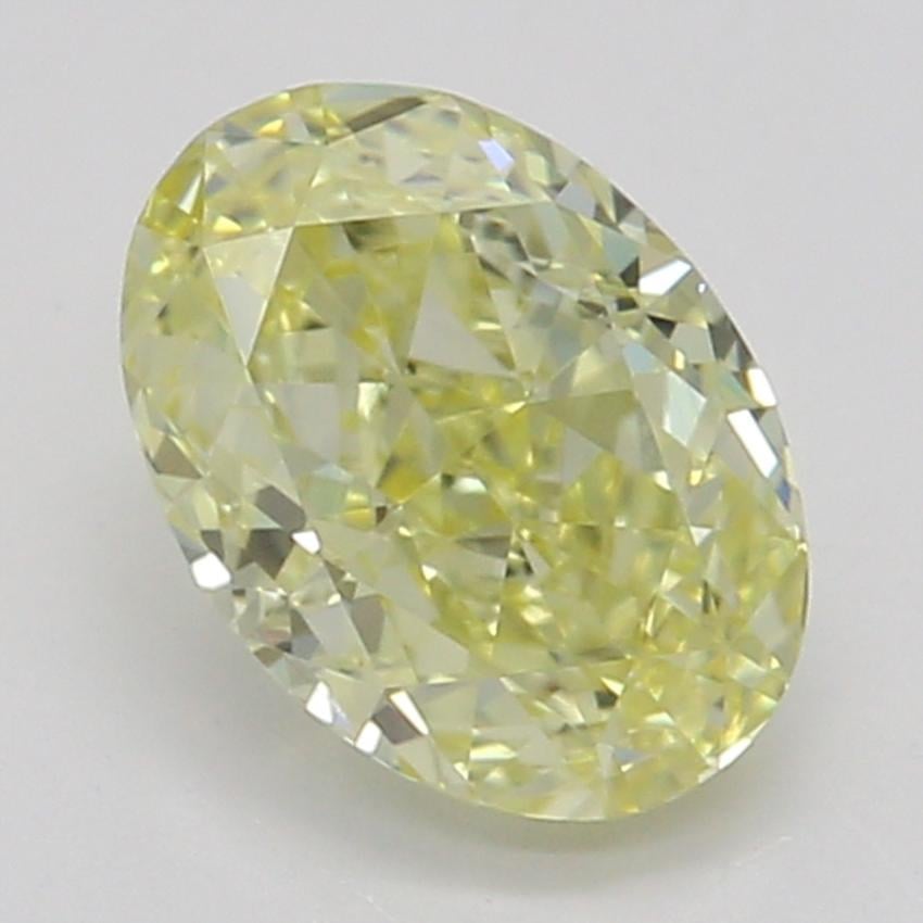 0.59 Ct. Fancy Yellow Oval Diamond