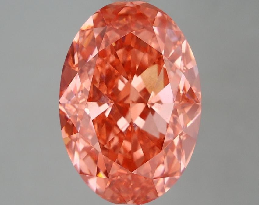 5.73 Ct. Fancy Pink Oval Lab Grown Diamond