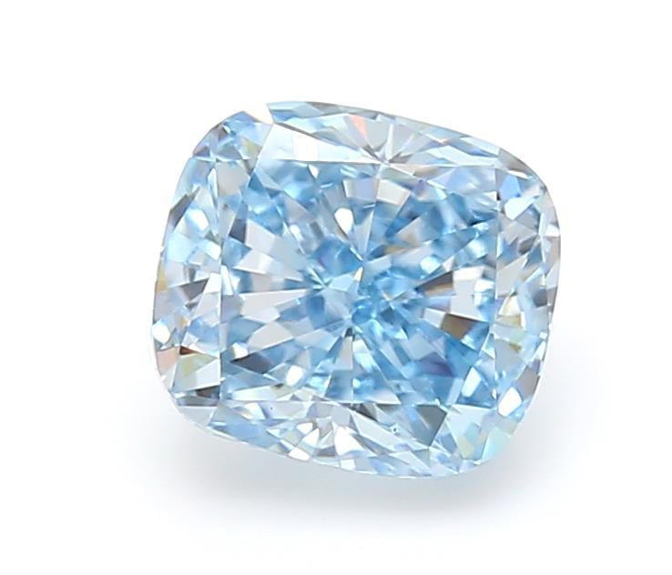1.09 Ct. Fancy Vivid Blue Cushion Lab Grown Diamond