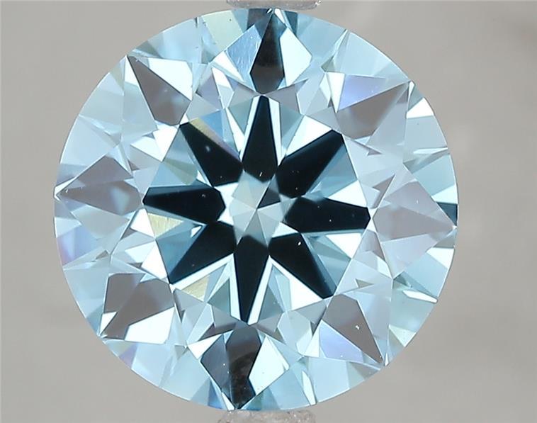 5.02 Ct. Fancy Vivid Blue Round Lab Grown Diamond
