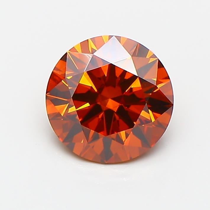 1.00 Ct. Fancy Deep Orange Round Lab Grown Diamond