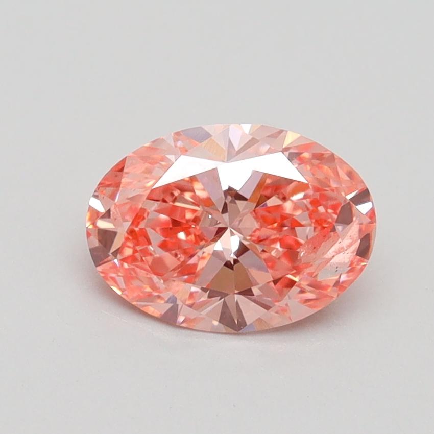 1.00 Ct. Fancy Intense Pink Oval Lab Grown Diamond