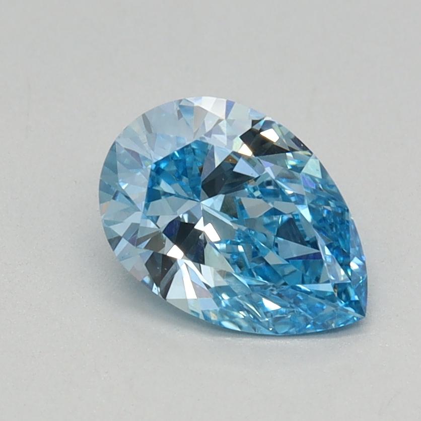 0.61 Ct. Fancy Vivid Blue Pear Lab Grown Diamond