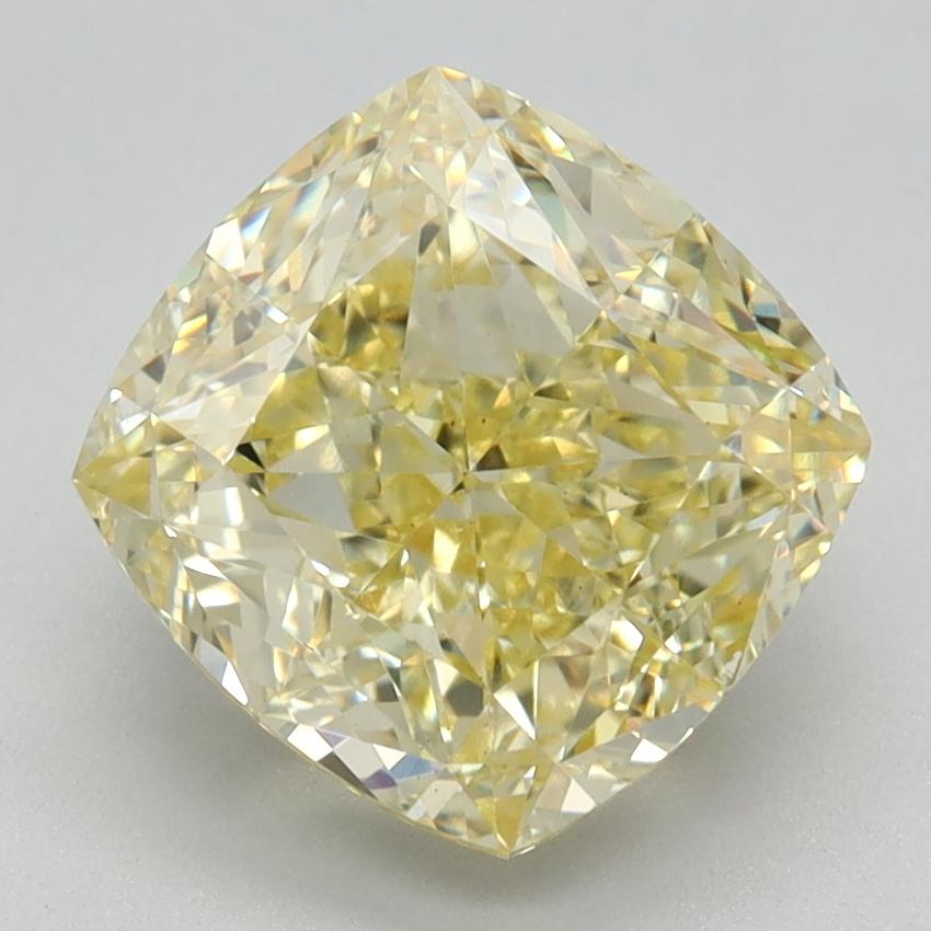 3.17 Ct. Fancy Intense Yellow Cushion Lab Grown Diamond