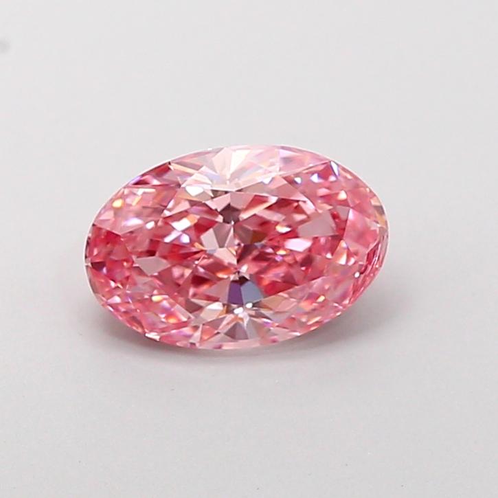 1.01 Ct. Fancy Vivid Pink Oval Lab Grown Diamond