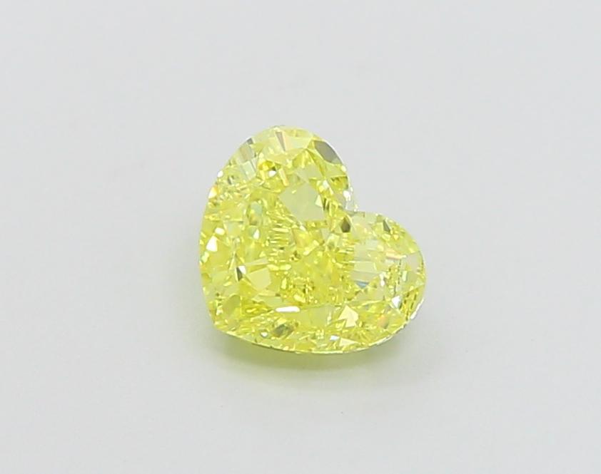 1.05 Ct. Fancy Vivid Yellow Heart Lab Grown Diamond