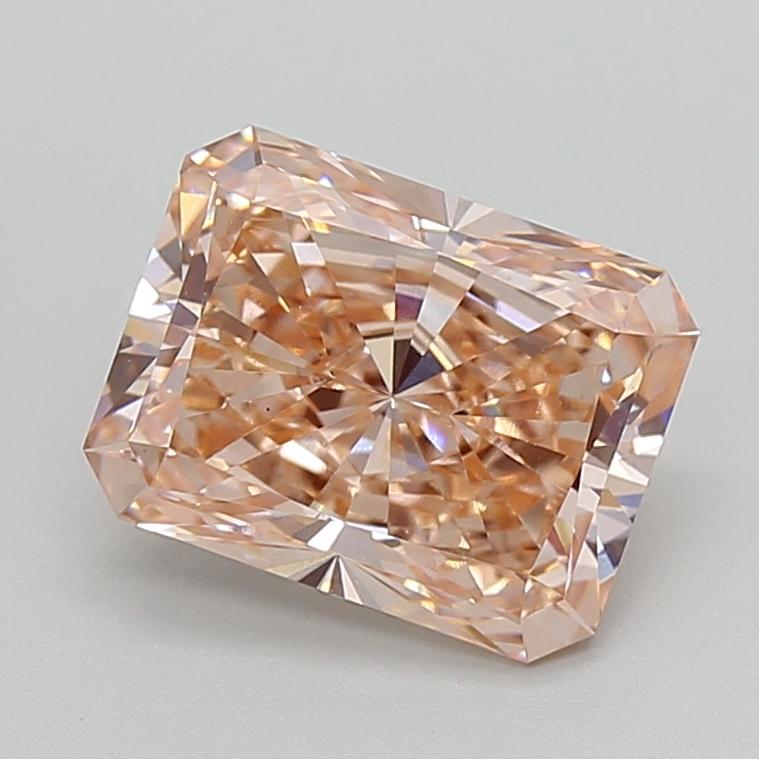 3.04 Ct. Fancy Intense  Pink Radiant Lab Grown Diamond