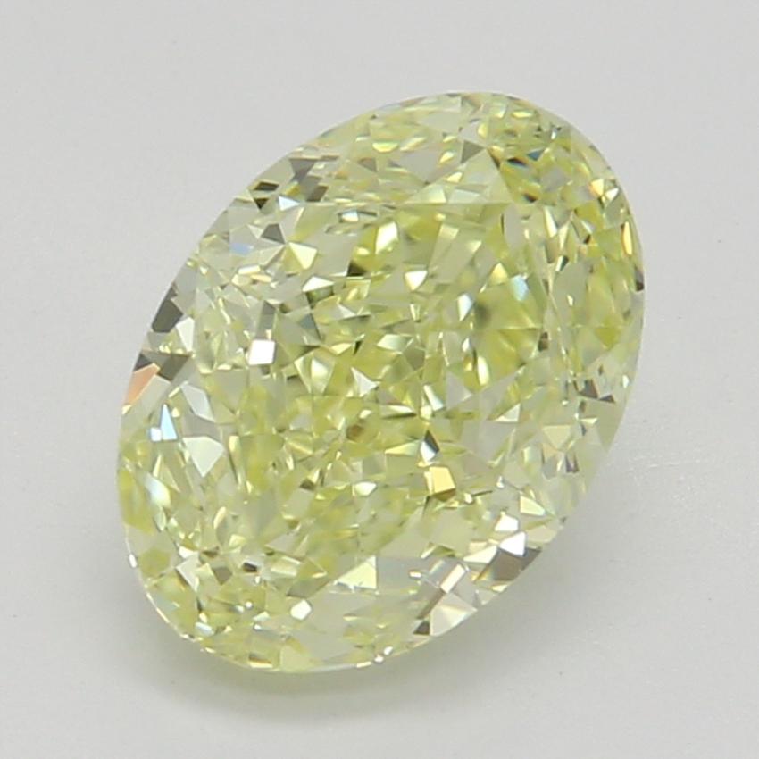 0.81 Ct. Fancy Yellow Oval Diamond