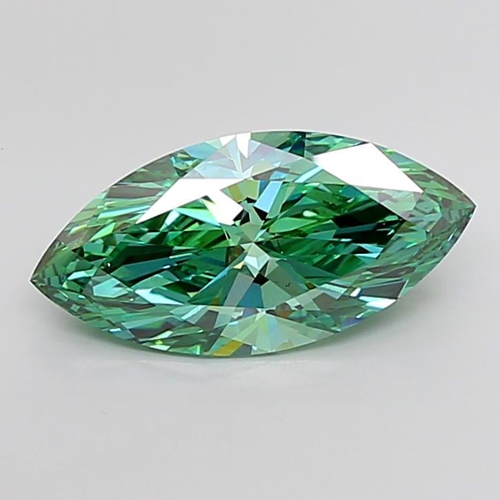 5.04 Ct. Fancy Vivid Green Marquise Lab Grown Diamond