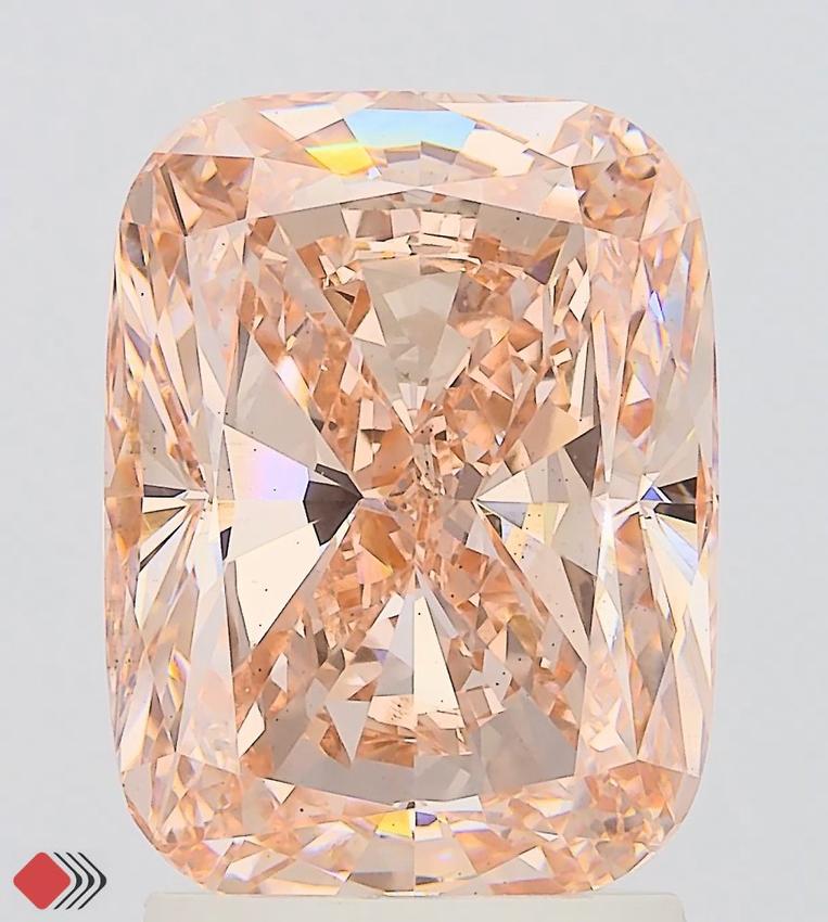 3.00 Ct. Fancy Vivid Pink Cushion Lab Grown Diamond