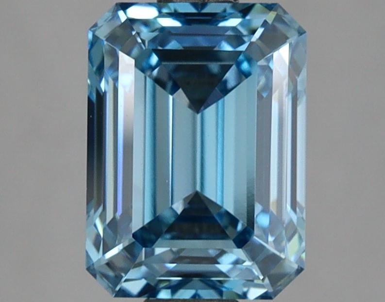 2.24 Ct. Fancy Vivid Blue Emerald Lab Grown Diamond