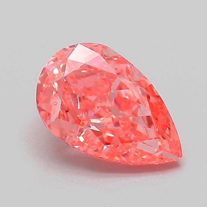 1.09 Ct. Fancy Vivid Pink Pear Lab Grown Diamond