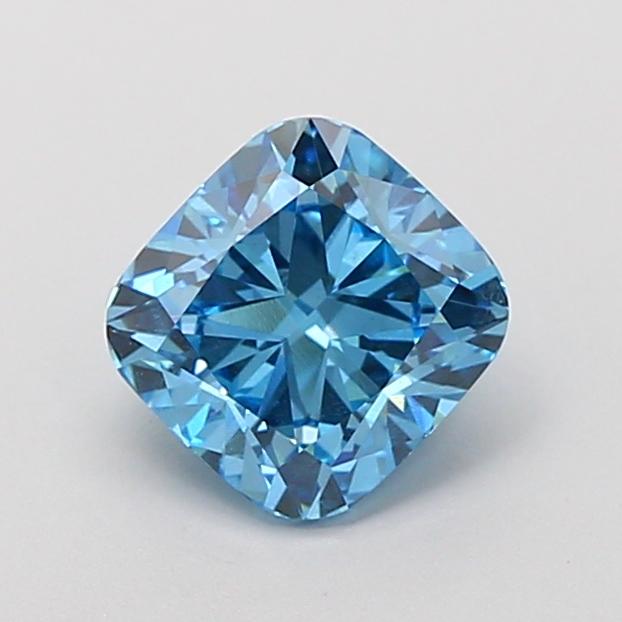 1.81 Ct. Fancy Vivid Blue Cushion Lab Grown Diamond