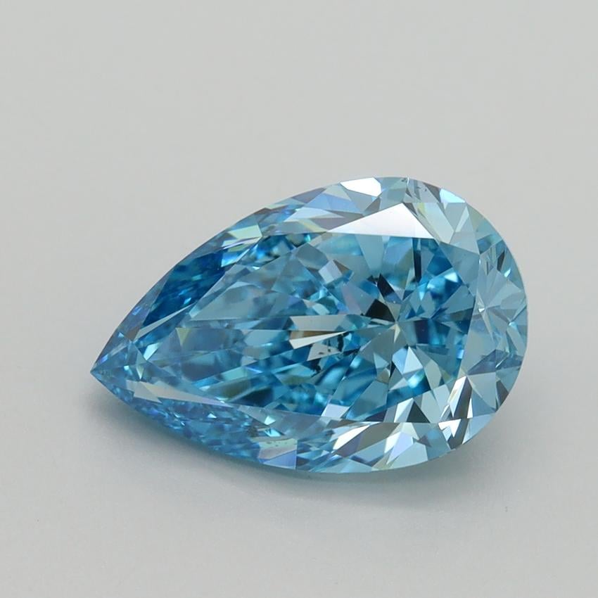 2.50 Ct. Fancy Vivid Blue Pear Lab Grown Diamond