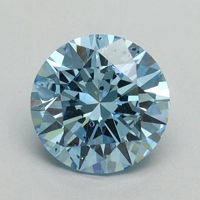 1.03 Ct. Fancy Vivid Blue Round Lab Grown Diamond