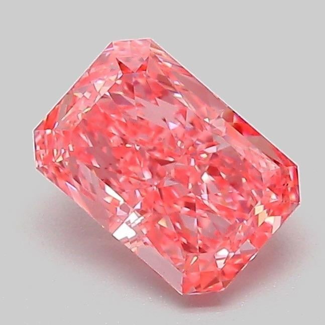 1.10 Ct. Fancy Vivid Pink Radiant Lab Grown Diamond