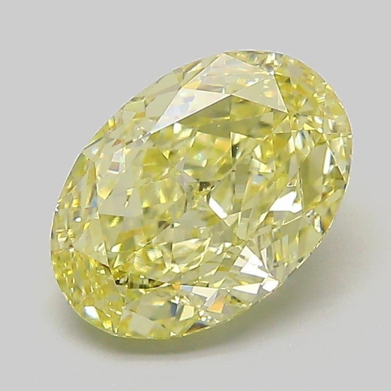2.07 Ct. Fancy  Yellow Oval Lab Grown Diamond