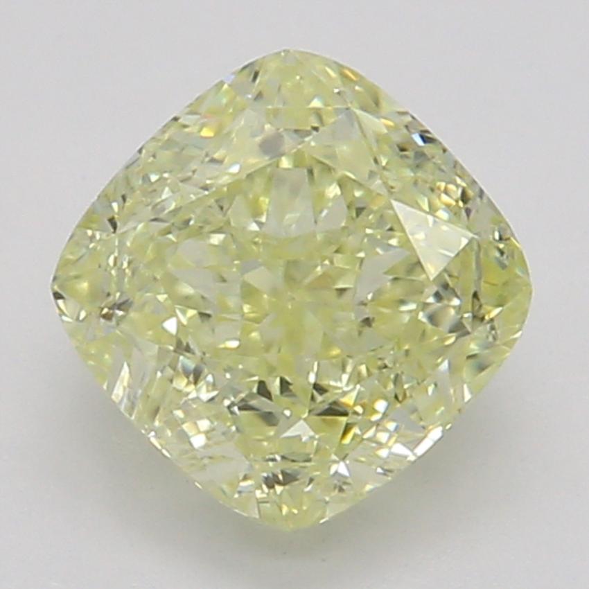 0.73 Ct. Fancy Light Yellow Cushion Diamond