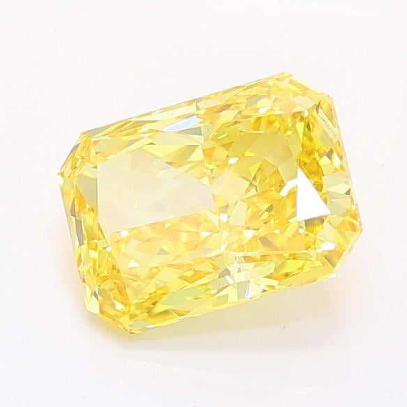 1.03 Ct. Fancy Vivid Yellow Radiant Lab Grown Diamond
