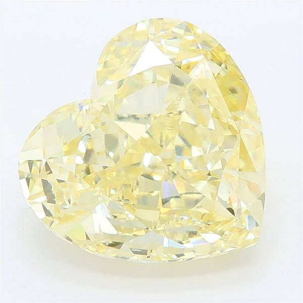 5.32 Ct. Fancy Yellow Heart Lab Grown Diamond