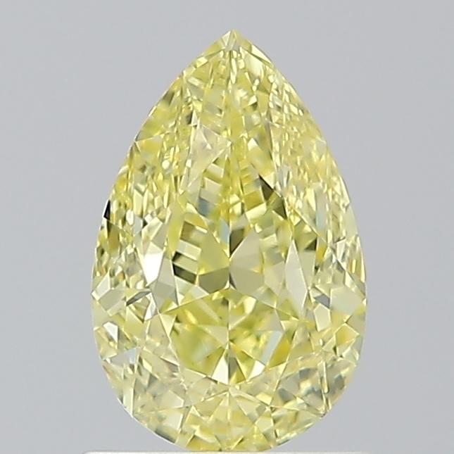 1.01 Ct. Fancy Intense  Yellow Pear Diamond