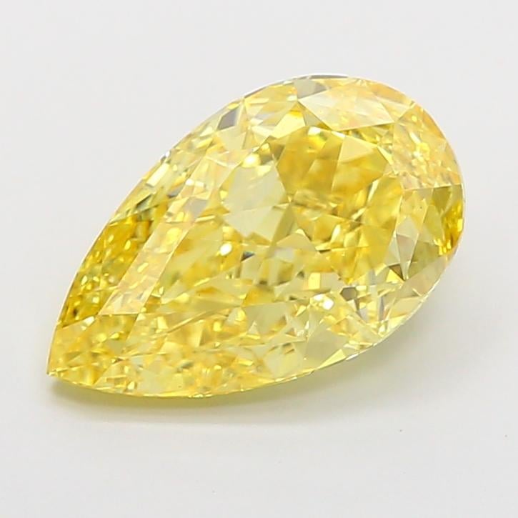 4.11 Ct. Fancy Yellow Pear Lab Grown Diamond