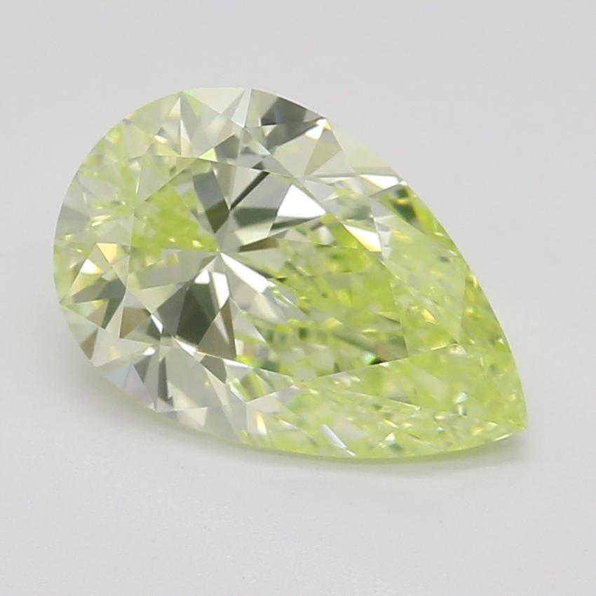 1.11 Ct. Fancy Green-Yellow Pear Diamond