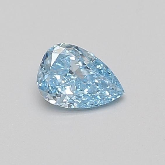 0.36 Ct. Fancy Vivid Blue Pear Lab Grown Diamond