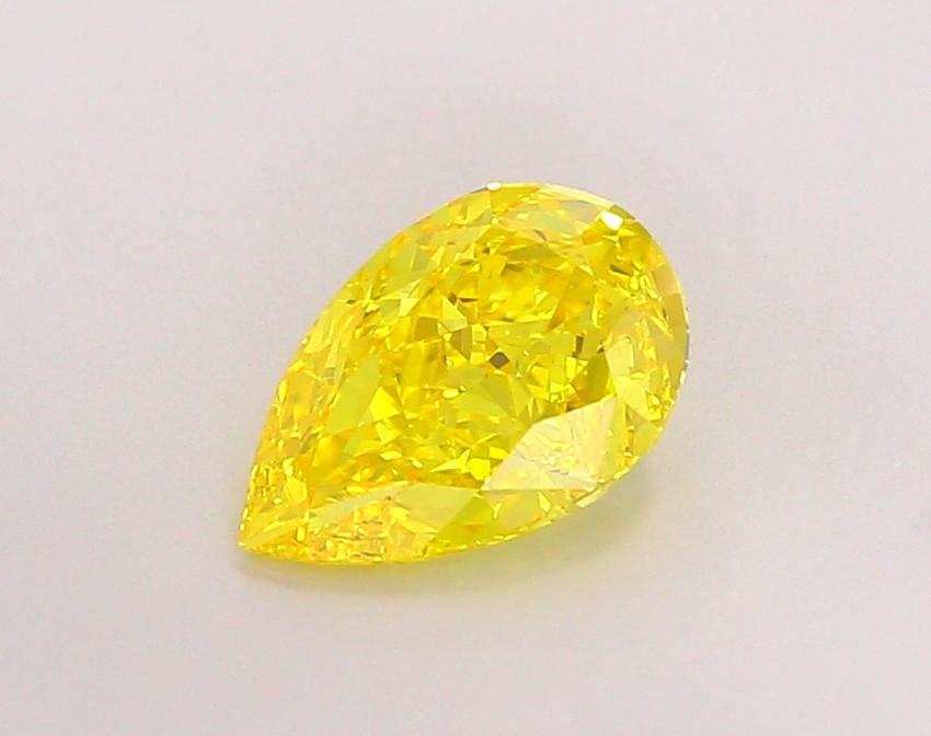 2.0 Ct. Fancy Vivid Yellow Pear Lab Grown Diamond
