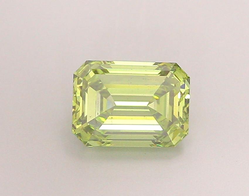 1.58 Ct. Fancy Vivid  Green Emerald Lab Grown Diamond
