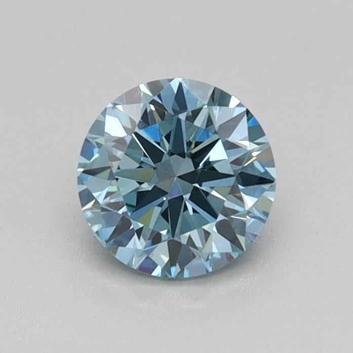 0.39 Ct. Fancy Vivid Blue Round Lab Grown Diamond