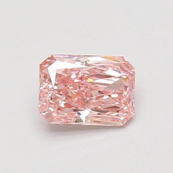 0.53 Ct. Fancy Vivid Pink Radiant Lab Grown Diamond