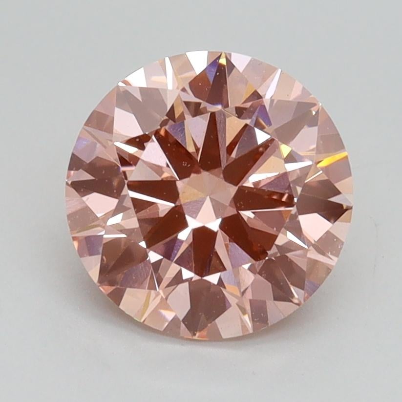 1.73 Ct. Fancy Intense Pink Round Lab Grown Diamond