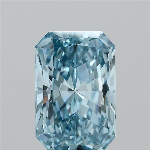 2.00 Ct. Fancy Vivid  Blue Radiant Lab Grown Diamond
