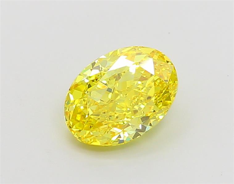 1.65 Ct. Fancy Vivid Yellow Oval Lab Grown Diamond