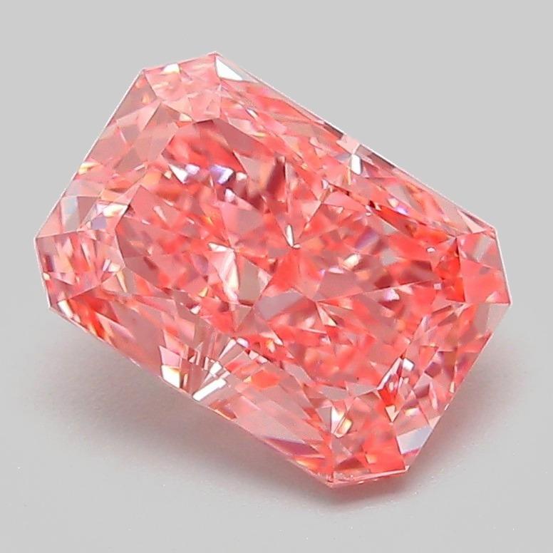 2.06 Ct. Fancy Vivid Pink Radiant Lab Grown Diamond