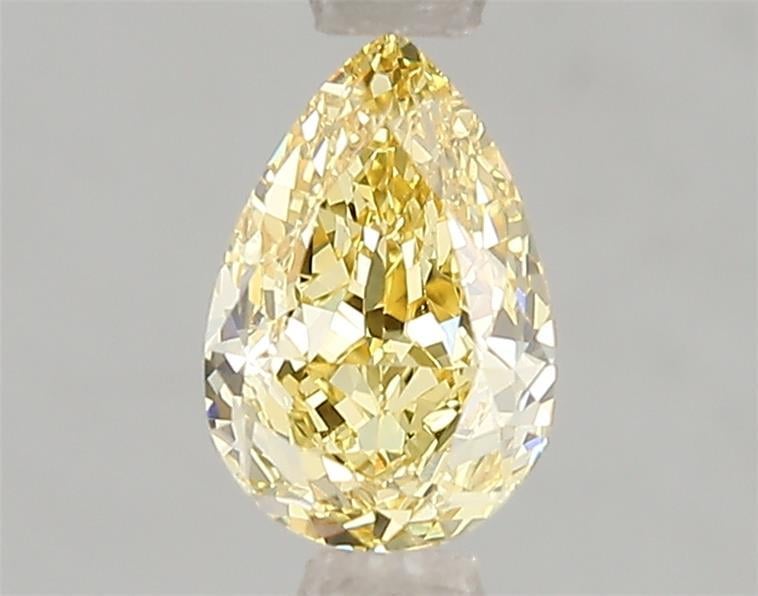 1.10 Ct. Fancy Vivid Yellow Pear Lab Grown Diamond