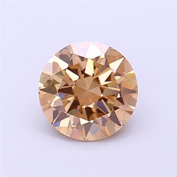1.11 Ct. Fancy Light Brown Round Lab Grown Diamond